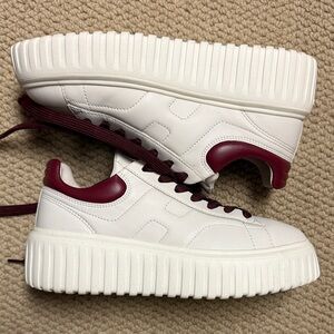 Hogan H-Stripes Italian Leather Sneakers